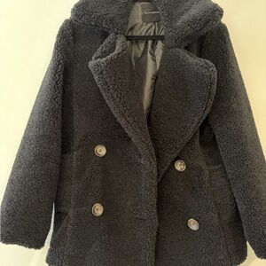Olivaceous Black Teddy Jacket